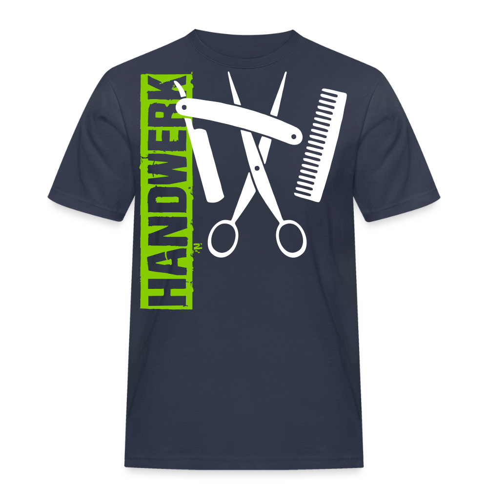 Unisex Workwear T-Shirt "Friseur" - Navy