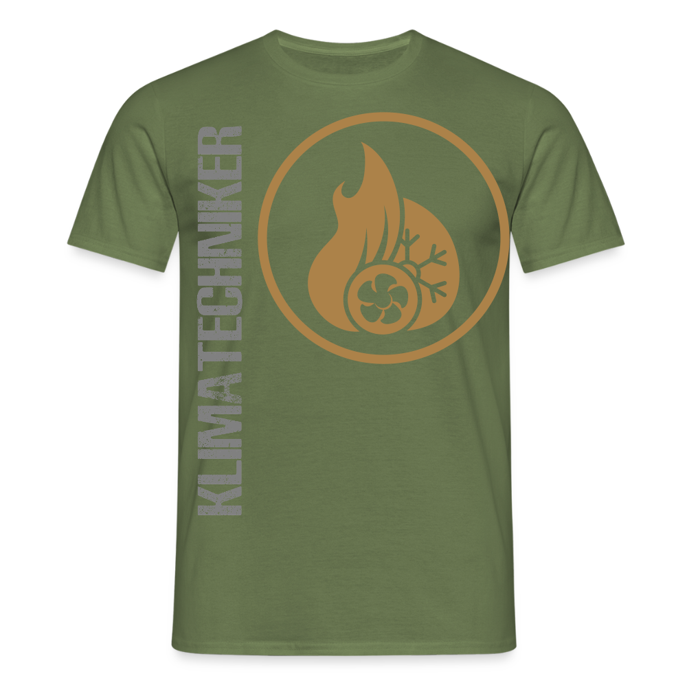 Unisex T-Shirt "Klimatechniker" Militärgrün Männer T-Shirt