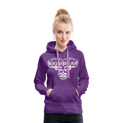 Frauen Premium Hoodie "Zimmermann" - Purple