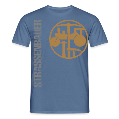 Unisex T-Shirt "Strassenbauer" Taubenblau Männer T-Shirt