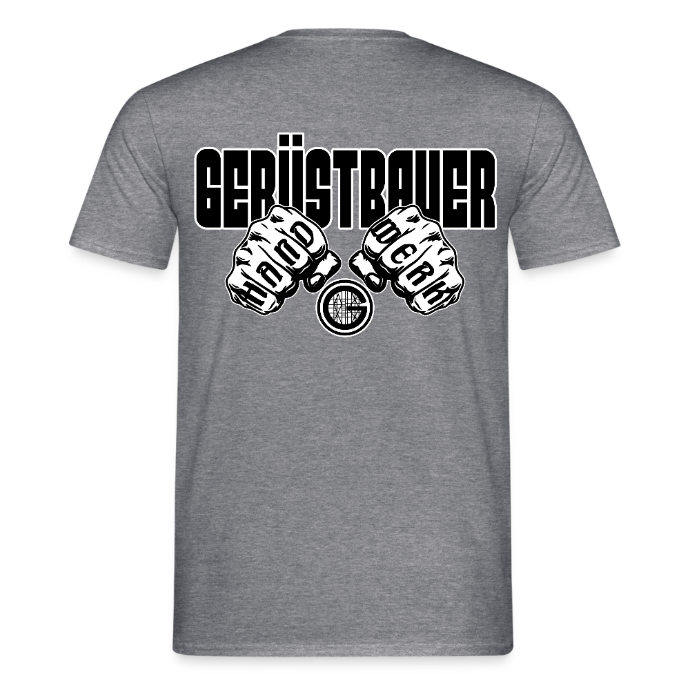 Unisex T-Shirt "Gerüstbauer" - Graphit meliert