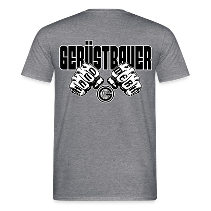 Unisex T-Shirt "Gerüstbauer" - Graphit meliert