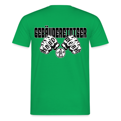 Unisex T-Shirt "Gebäudereiniger" (beidseitig bedruckt) Kelly Green Männer T-Shirt