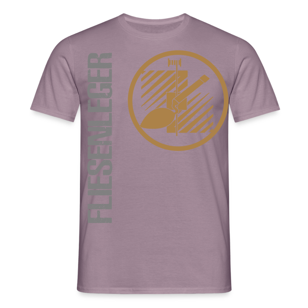 Unisex T-Shirt "Fliesenleger" Lilagrau Männer T-Shirt
