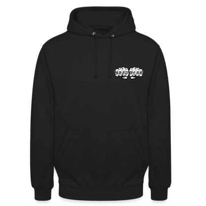 Unisex Hoodie "Klimatechniker" (beidseitig bedruckt) - Schwarz