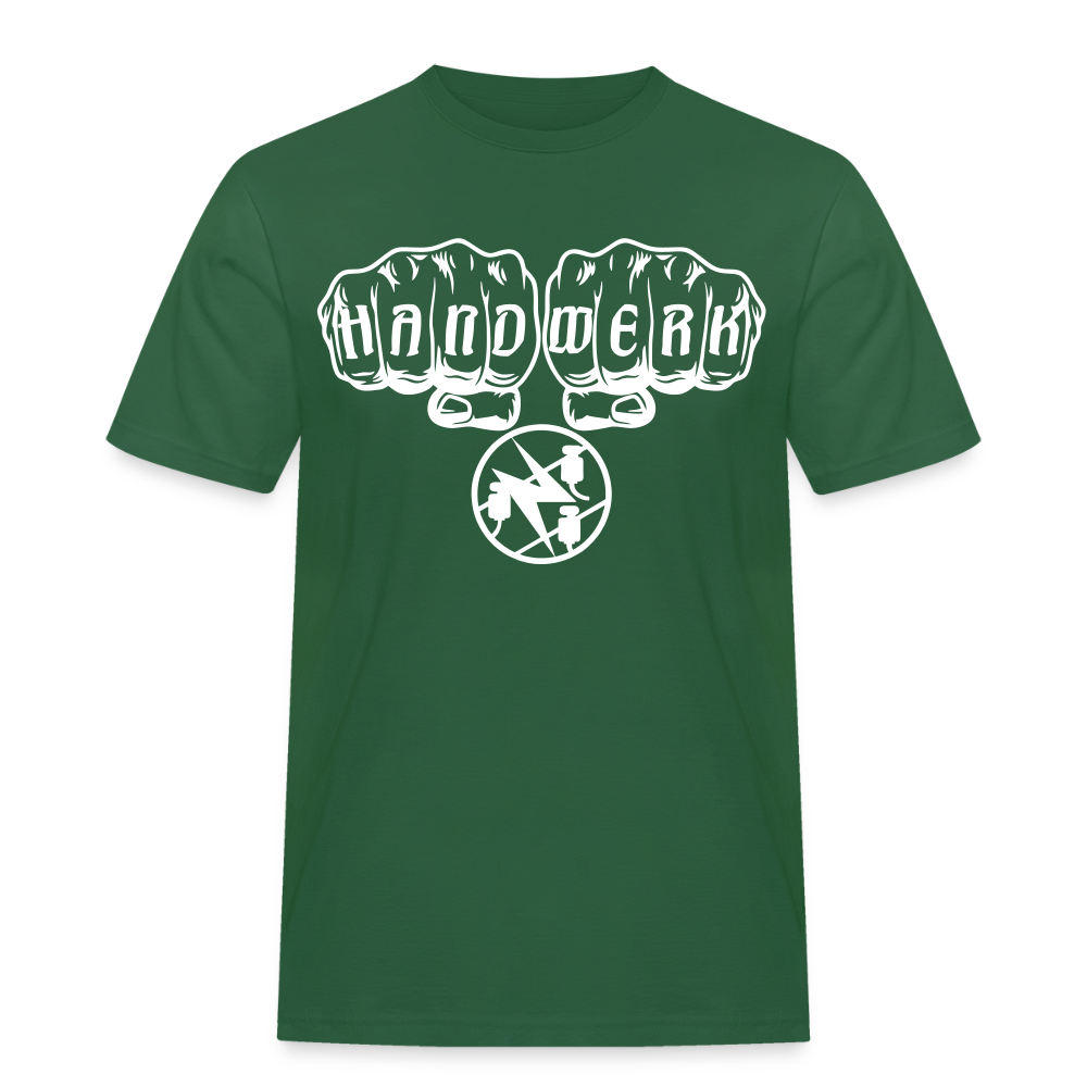 Männer Workwear T-Shirt "Elektriker" Flaschengrün Männer Workwear T-Shirt