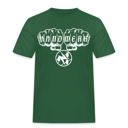 Männer Workwear T-Shirt "Elektriker" Flaschengrün Männer Workwear T-Shirt