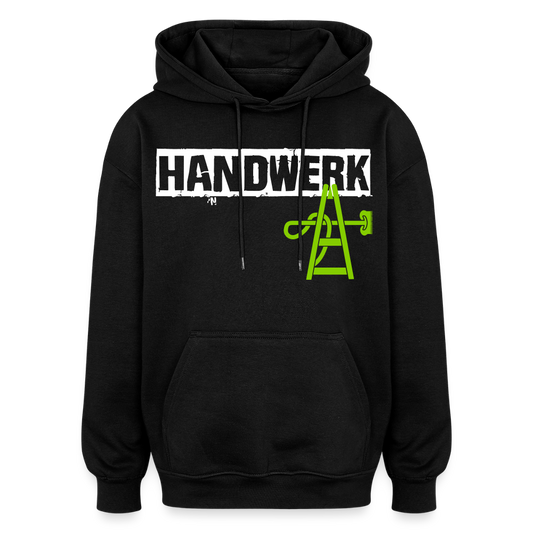 Oversized Unisex Hoodie "Gebäudereiniger" - Schwarz