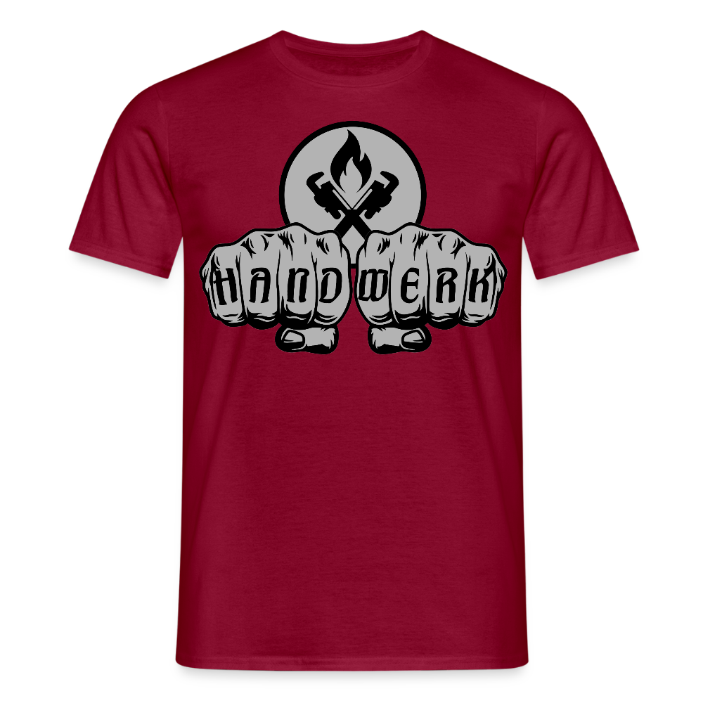 Unisex T-Shirt "Heizungsbauer" - Ziegelrot
