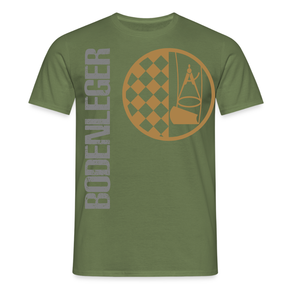 Unisex T-Shirt "Bodenleger" Militärgrün Männer T-Shirt