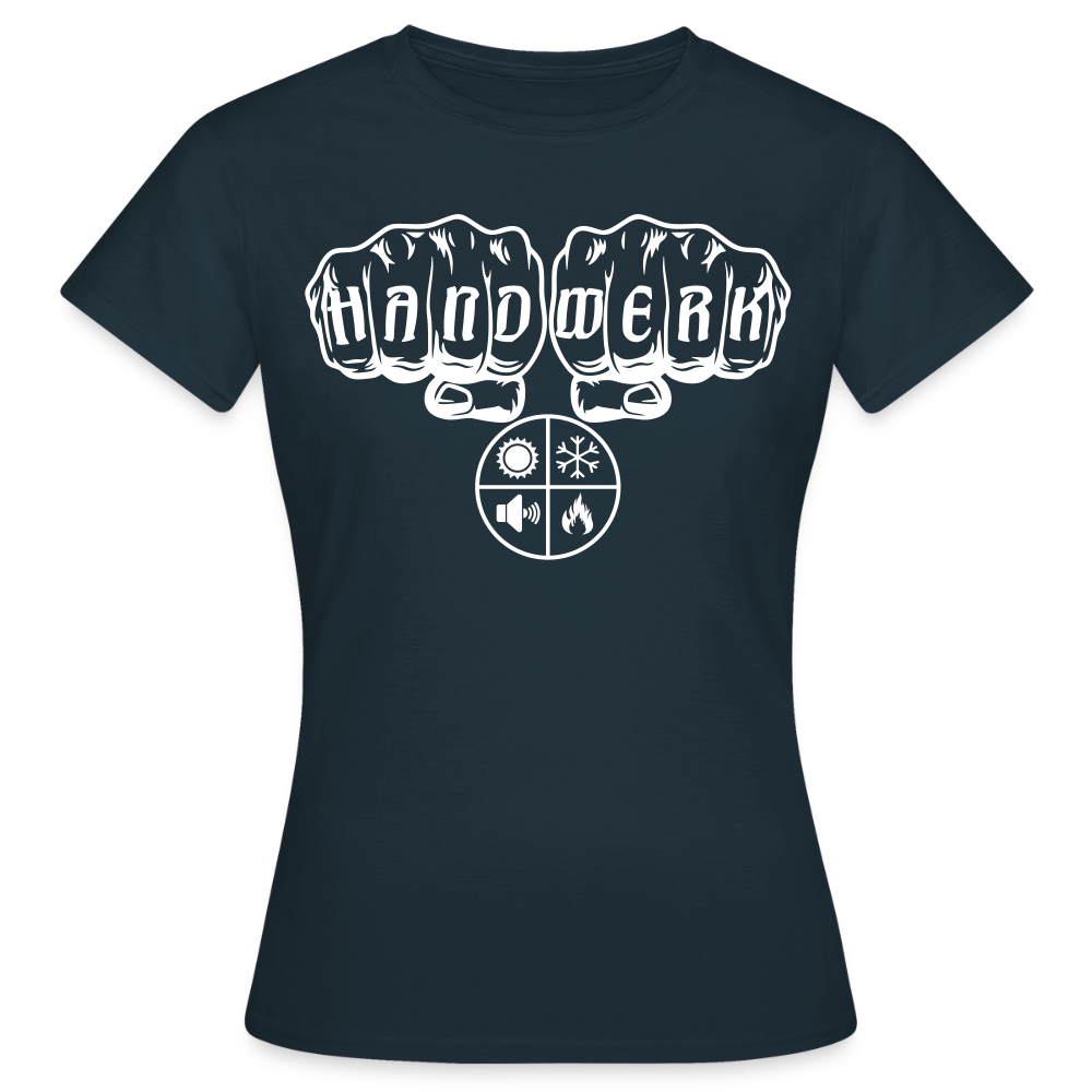 Frauen T-Shirt "Isolierer" Navy Frauen T-Shirt