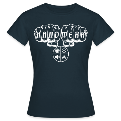 Frauen T-Shirt "Isolierer" Navy Frauen T-Shirt