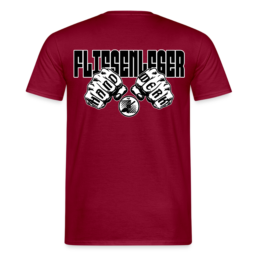 Unisex T-Shirt "Fliesenleger" Ziegelrot Männer T-Shirt