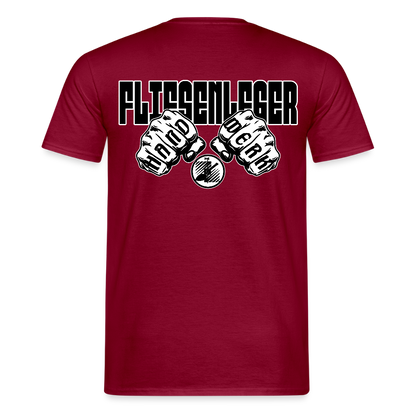 Unisex T-Shirt "Fliesenleger" Ziegelrot Männer T-Shirt