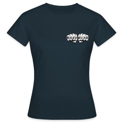 Frauen T-Shirt "Drechsler" (beidseitig bedruckt) - Navy