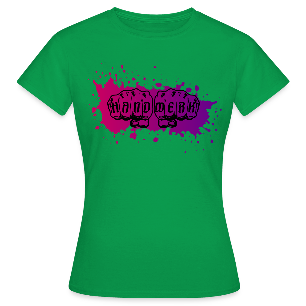Frauen T-Shirt "Splash-Violett" Kelly Green Frauen T-Shirt
