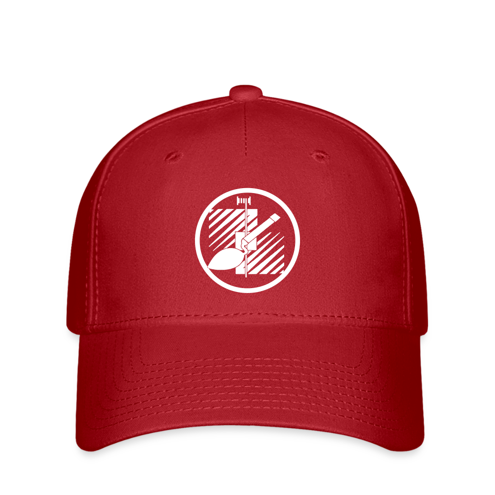 Flexfit Cap "Fliesenleger" Rot Flexfit Cap