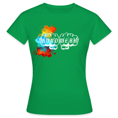 Frauen T-Shirt "Splash-Left" Kelly Green Frauen T-Shirt