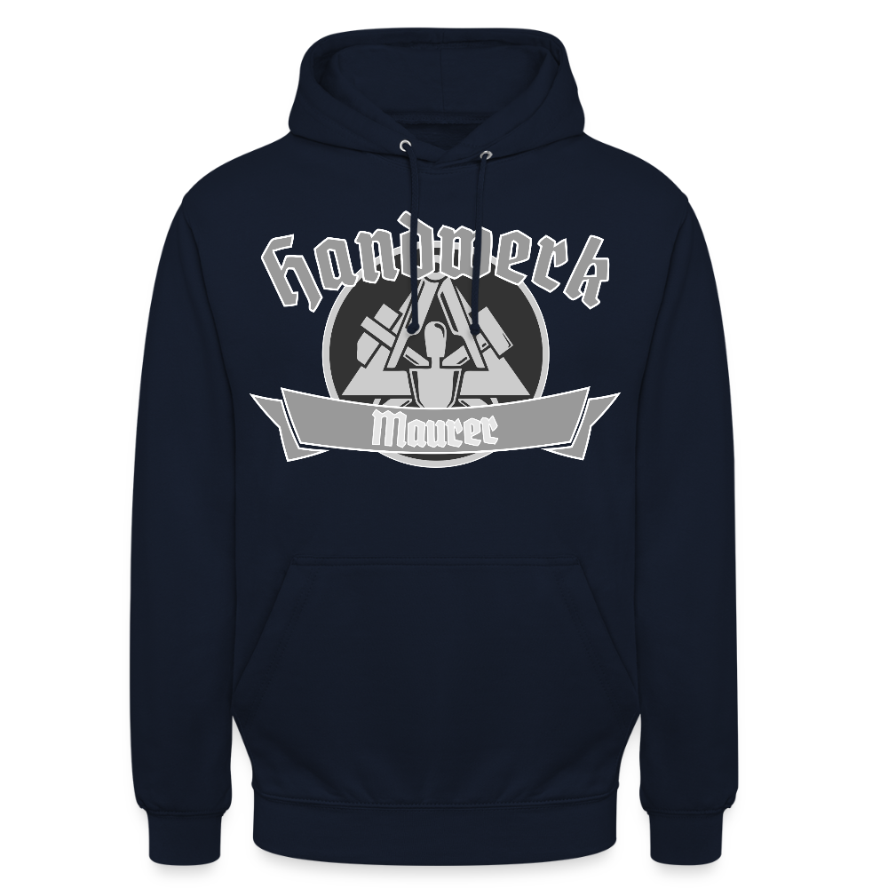 Unisex Hoodie "Maurer" Navy Unisex Hoodie