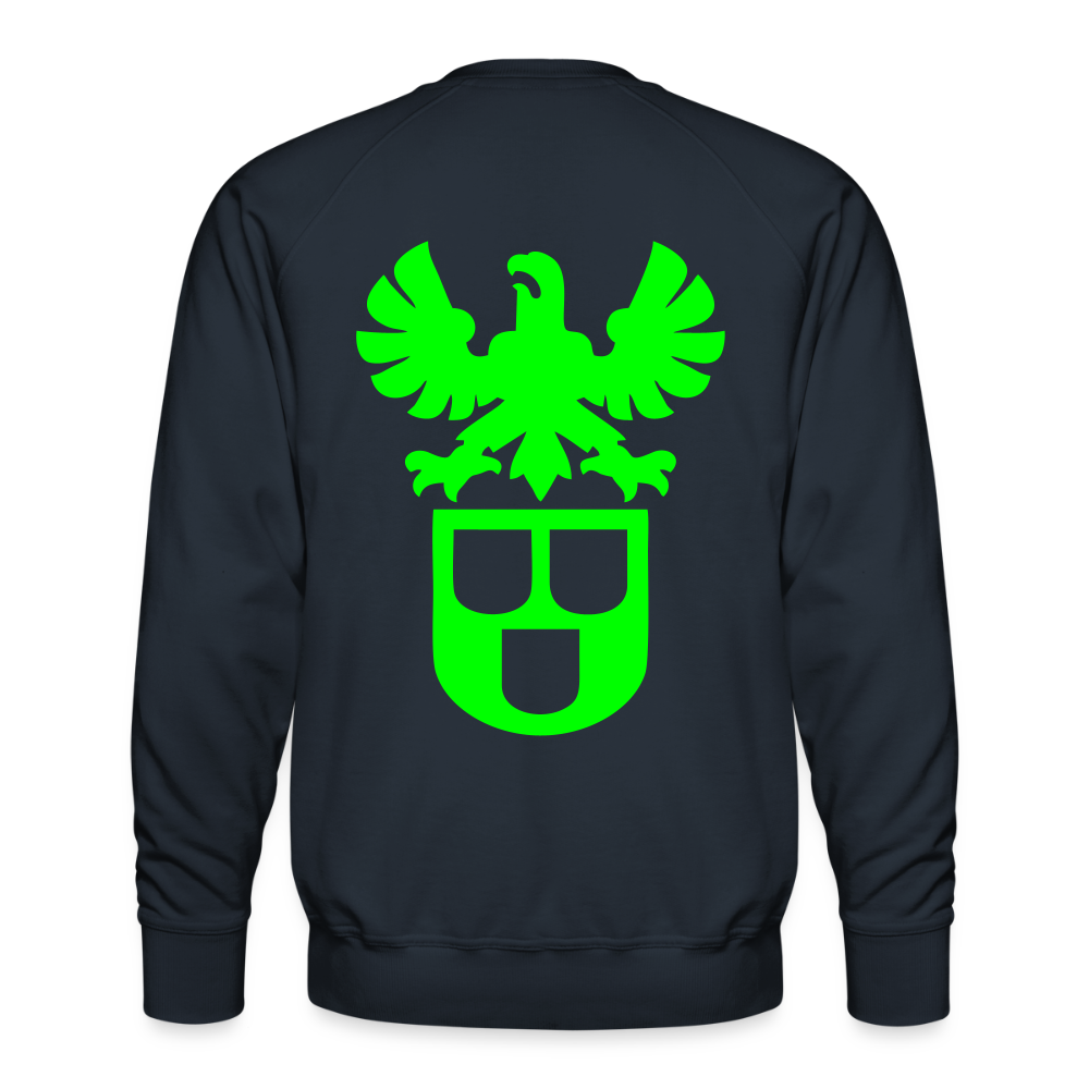 Unisex Premium Pullover "Lackierer" neongrün Navy Männer Premium Pullover