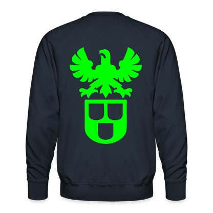 Unisex Premium Pullover "Lackierer" neongrün Navy Männer Premium Pullover