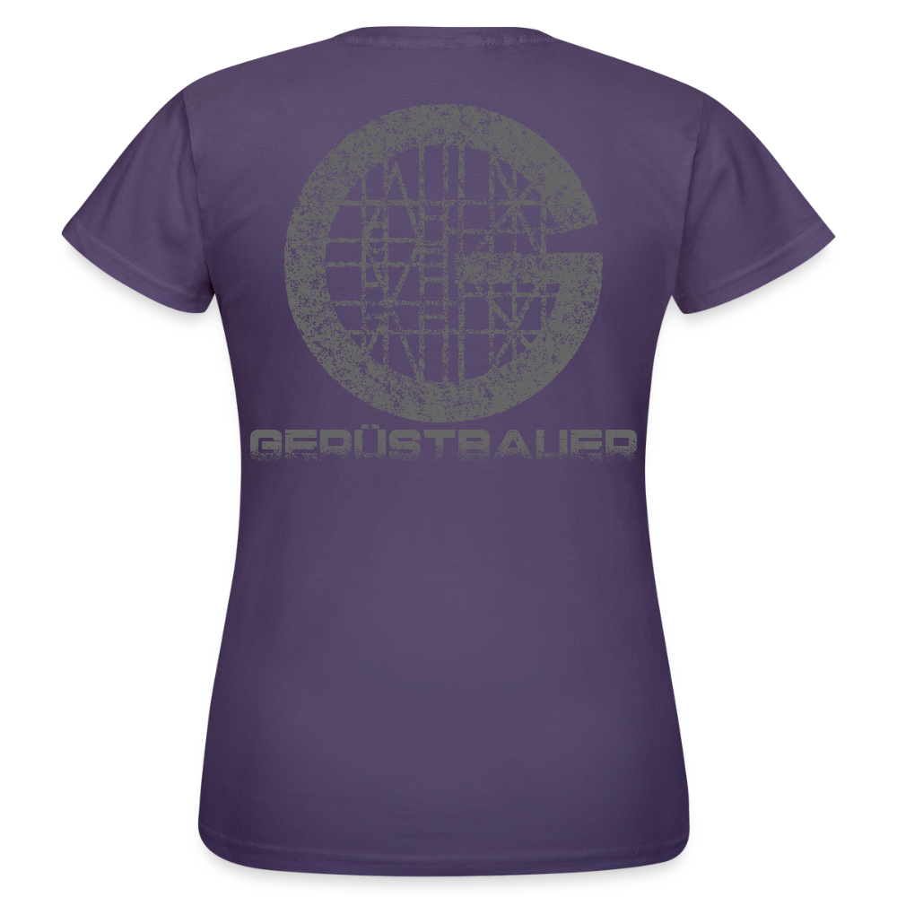 Frauen T-Shirt "Gerüstbauer" - Dunkellila