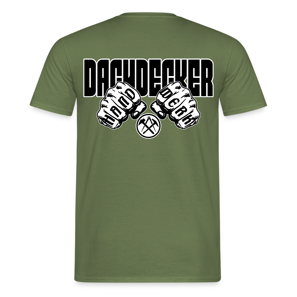 Unisex T-Shirt "Dachdecker" Militärgrün Männer T-Shirt