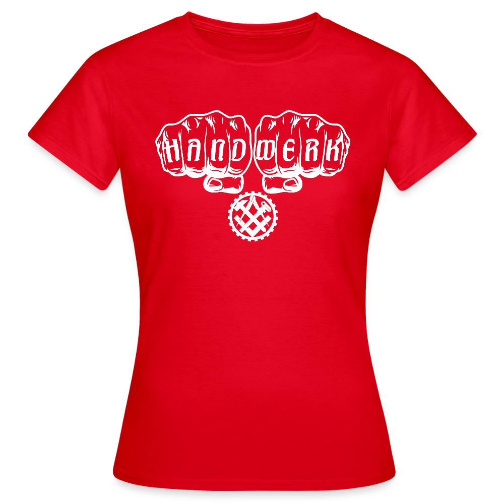Frauen T-Shirt "Mechaniker" Rot Frauen T-Shirt