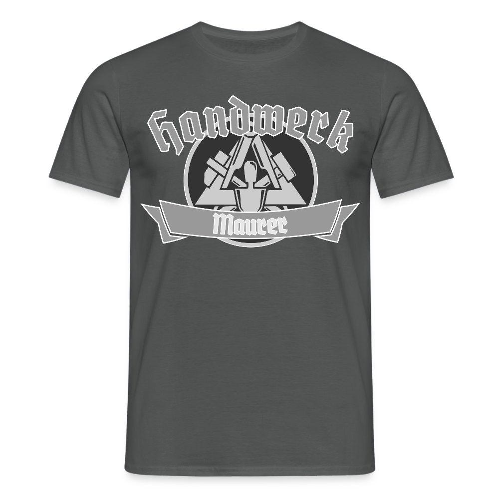 Unisex T-Shirt "Maurer" Anthrazit Männer T-Shirt