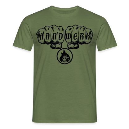 Unisex T-Shirt "Klimatechniker" Militärgrün Männer T-Shirt