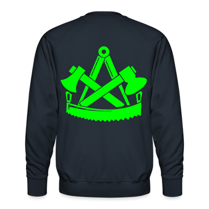 Unisex Premium Pullover "Zimmermann" neongrün Männer Premium Pullover