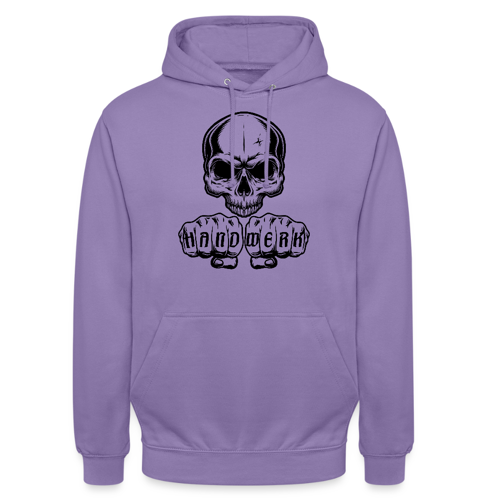 Unisex Hoodie "Skull-Handwerk" Lavendel Unisex Hoodie