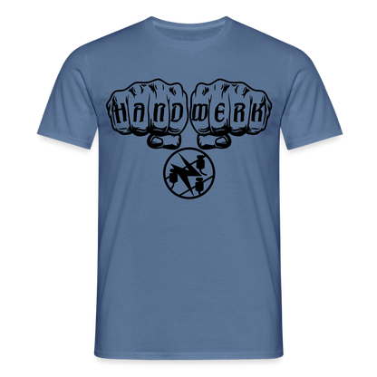 Unisex T-Shirt "Elektriker" Taubenblau Männer T-Shirt