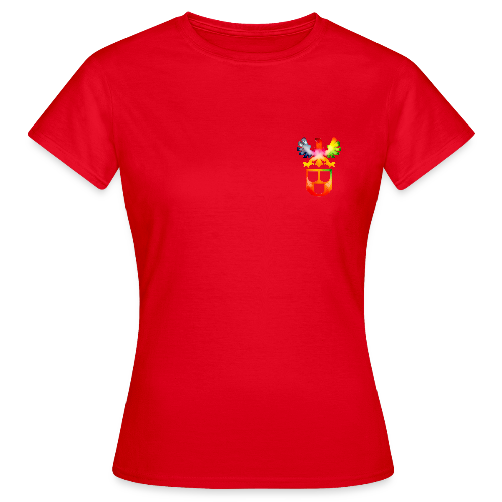 Frauen T-Shirt "Maler" (beidseitig bedruckt) - Rot