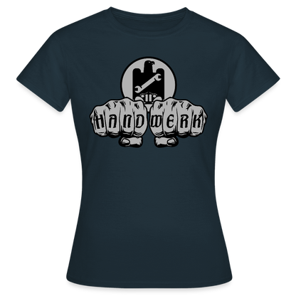Frauen T-Shirt "KFZ-Mechaniker" Navy Frauen T-Shirt