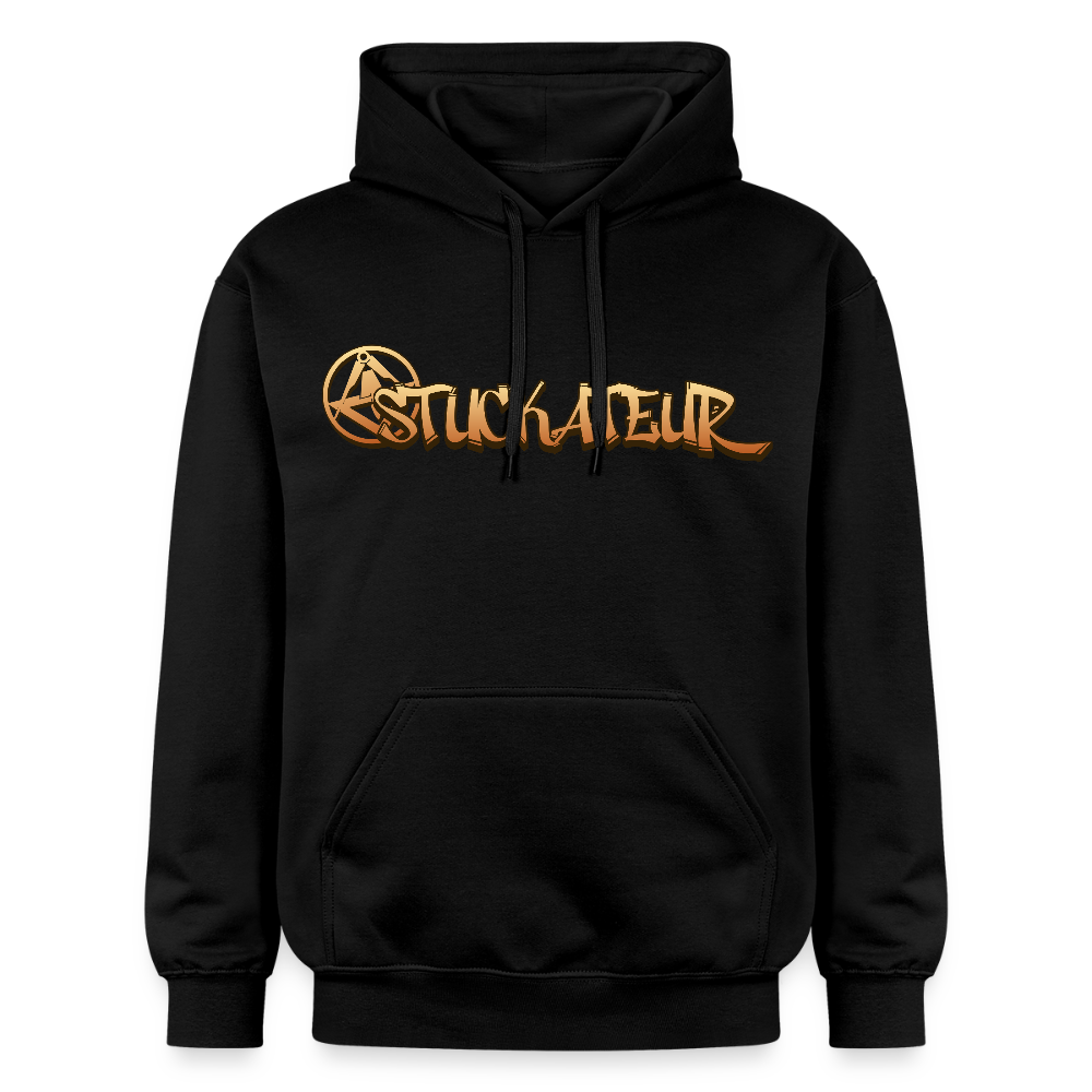 Gildan Unisex Softstyle® "Stuckateur" Schwarz Gildan Unisex Softstyle® Midweight Hoodie