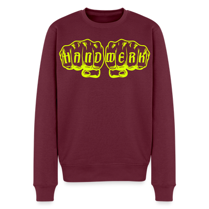 Unisex Premium Pullover "Metallbauer" neongelb Burgunderrot Männer Premium Pullover