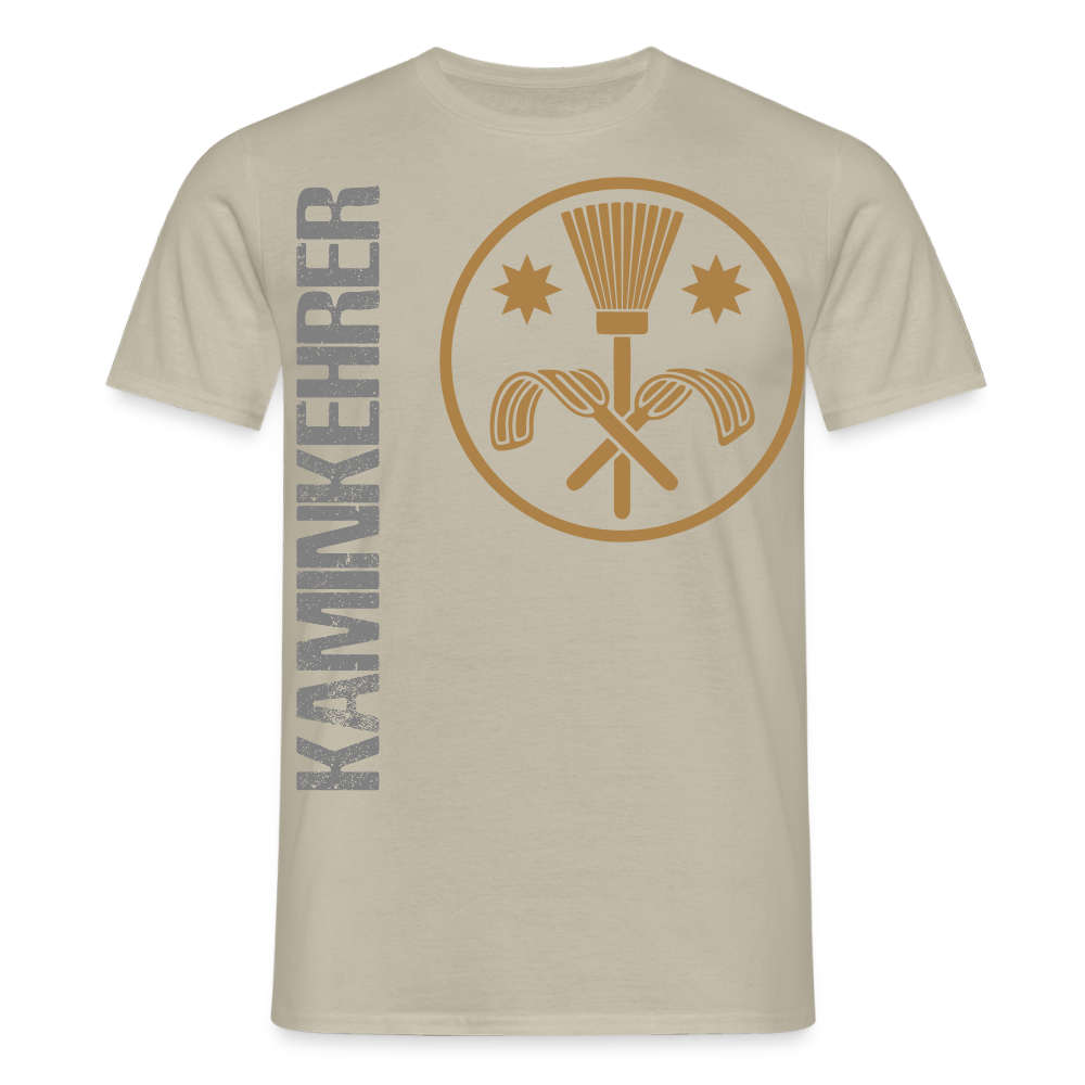 Unisex T-Shirt "Kaminkehrer" Sandbeige Männer T-Shirt