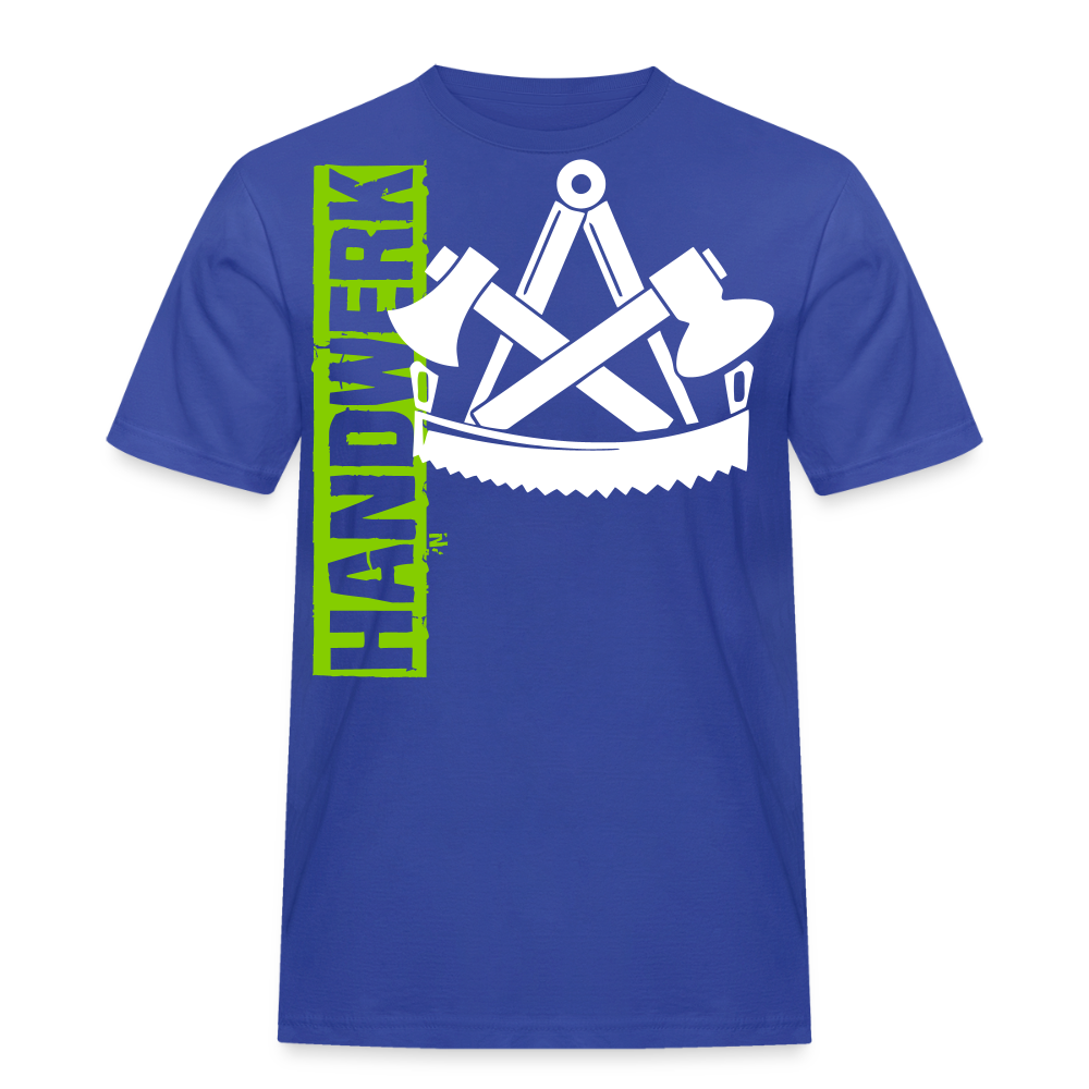 Unisex Workwear T-Shirt "Zimmermann" Royalblau Männer Workwear T-Shirt