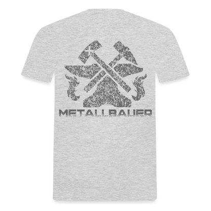 Unisex T-Shirt "Metallbauer" Grau meliert Männer T-Shirt