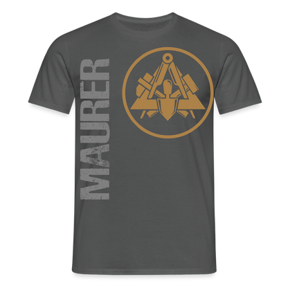 Unisex T-Shirt "Maurer" Anthrazit Männer T-Shirt