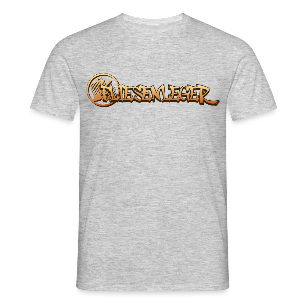 Unisex T-Shirt "Fliesenleger" Grau meliert Männer T-Shirt