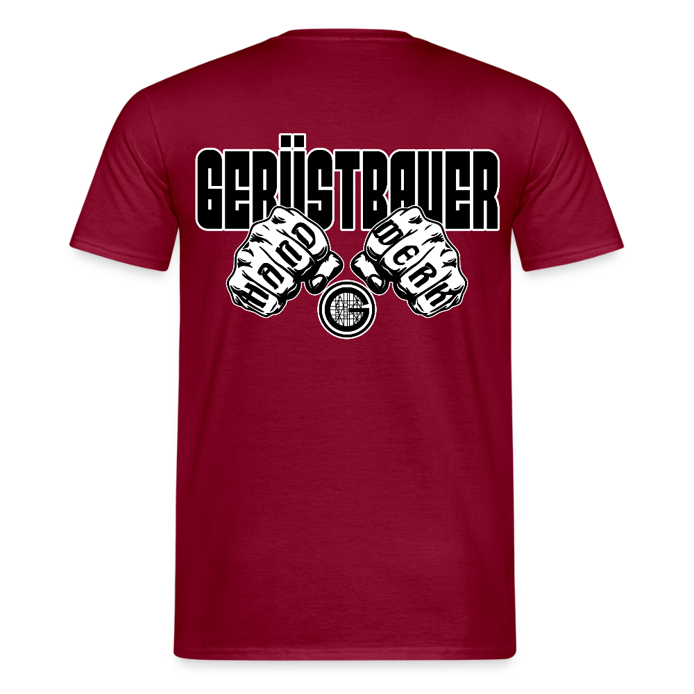 Unisex T-Shirt "Gerüstbauer" Ziegelrot Männer T-Shirt