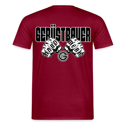 Unisex T-Shirt "Gerüstbauer" Ziegelrot Männer T-Shirt