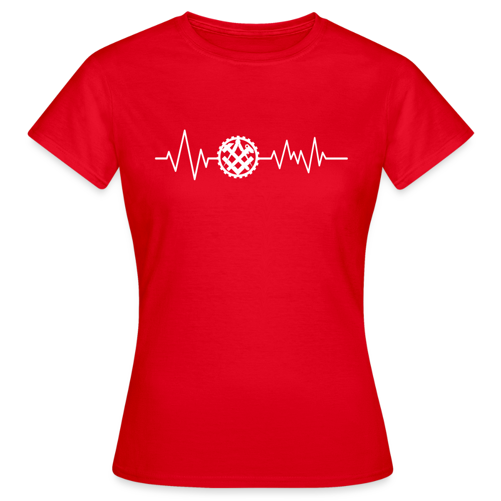 Frauen T-Shirt "Mechaniker" Rot Frauen T-Shirt