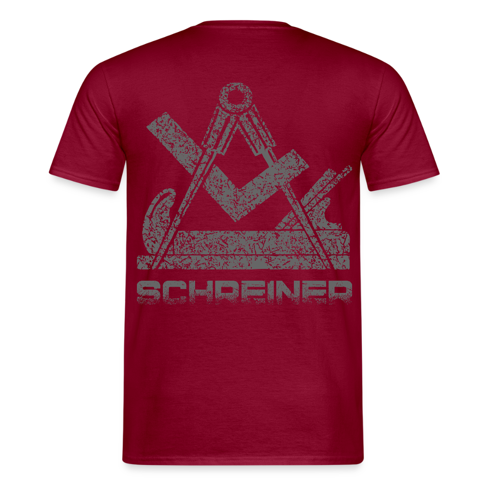 Unisex T-Shirt "Schreiner" Ziegelrot Männer T-Shirt