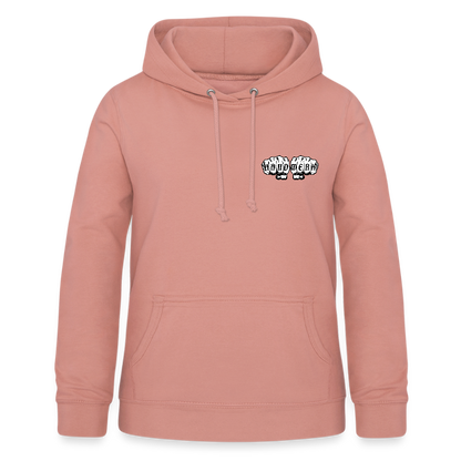 Frauen Hoodie "Metallbauerin" (beidseitig beruckt) - Altrosa