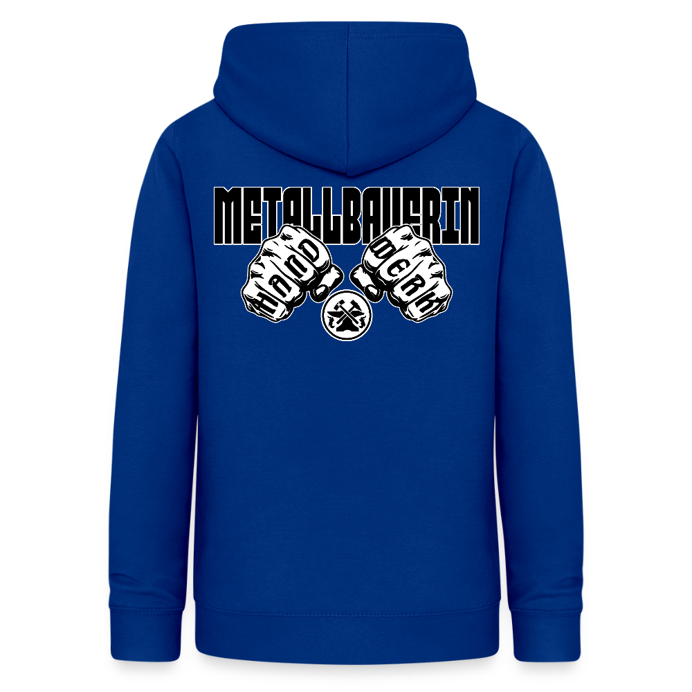 Frauen Hoodie "Metallbauerin" (beidseitig beruckt) Royalblau Frauen Hoodie