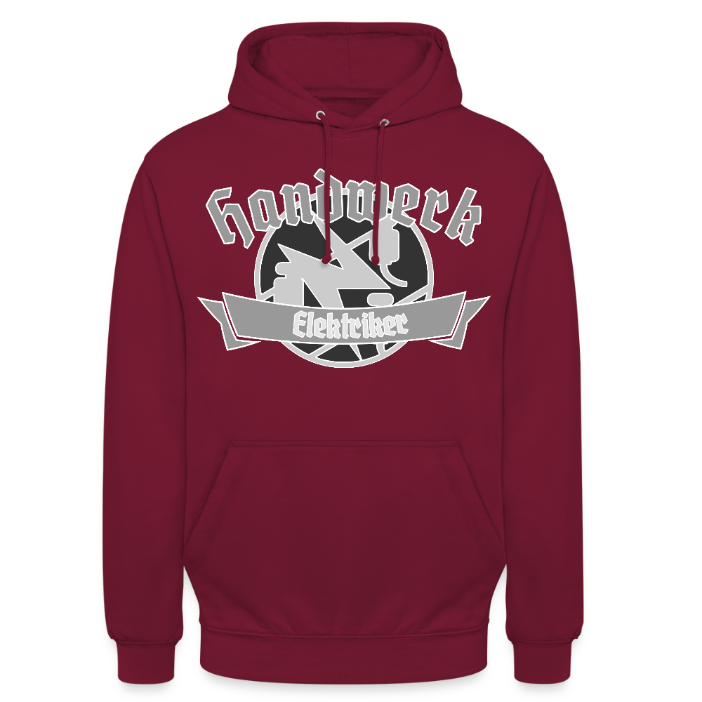 Unisex Hoodie "Elektriker" Bordeaux Unisex Hoodie
