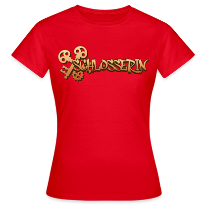 Frauen T-Shirt "Schlosserin" Rot Frauen T-Shirt